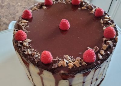 Chocolate Raspberry Layer Cake