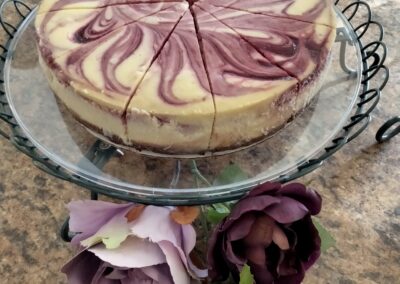 9" White Chocolate Raspberry Cheesecake